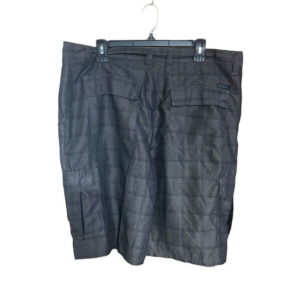 Burnside Plaid Size 38 Board Shorts Hybrid Trunks - Picture 2 of 4